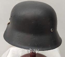 Helmet german original nice helmet M42 size 66 have a number WW2 WWII