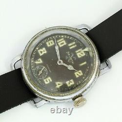 Helvetia WWII military pilot officers German Airforce Luftwaffe watch 1940's