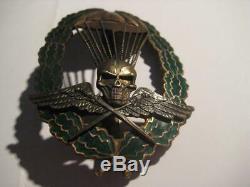 Hungarian WWII paratrooper combat award for officer original badge for germans