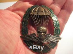 Hungarian WWII paratrooper combat award for officer original badge for germans