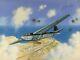 James Goulding ORIGINAL goauche artwork German transport glider africa WWII