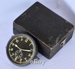 Junghans J30D German Air force WWII Clock with original case Luftwaffe Bargain