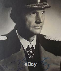 Karl Donitz German Naval Commander WW II Autograph Signed Photo'Nice Example