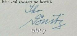 Karl Donitz German Naval Commander WW II Signed Autograph Note Card