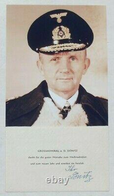 Karl Donitz German Naval Commander WW II Signed Autograph Note Card