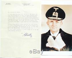 Karl Donitz German Naval Commander WW II Signed Autograph Typed Letter