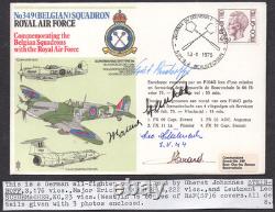 LD Ed Signed 4 German Ww2 Luftwaffe Pilot Aces Rudorffer Steinhoff Schuhmacher