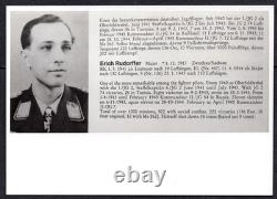 LD Ed Signed 4 German Ww2 Luftwaffe Pilot Aces Rudorffer Steinhoff Schuhmacher