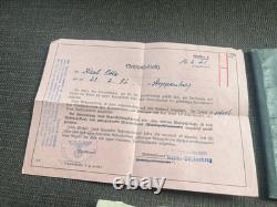 LOT (3) Original WWI WWII German Soldier WehrpassHeer (Army)MoneyLetters
