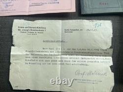 LOT (3) Original WWI WWII German Soldier WehrpassHeer (Army)MoneyLetters