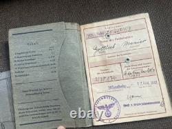 LOT (3) Original WWI WWII German Soldier WehrpassHeer (Army)MoneyLetters
