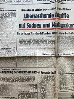 LOT x 9 of 2WW german front newspapers GG 1938-1943 issue WW2 WH WWII Wehrmacht