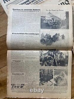 LOT x 9 of 2WW german front newspapers GG 1938-1943 issue WW2 WH WWII Wehrmacht