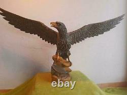 Large German WW2 Era Reichsadler Eagle Desk or Table Statue