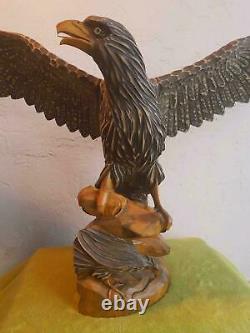 Large German WW2 Era Reichsadler Eagle Desk or Table Statue
