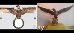 Large German WW2 Era Reichsadler Eagle Desk or Table Statue