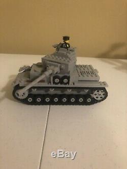 Lego Brickmania WWII German Panzer IV Ausf F2 Tank Complete/Original with Minifig
