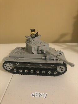 Lego Brickmania WWII German Panzer IV Ausf F2 Tank Complete/Original with Minifig