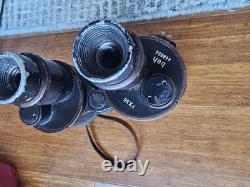 Leitz Wetzlar 7x50 BEH WW2 German U-Boat Kriegsmarine Binoculars original strap