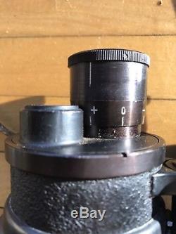 Leitz beh 7 x 50 Dienstglas German WW2 Binoculars & Original Military Case