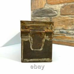 Lot Of 2 WW2 German Army Box For Spare Parts Tin Tool Box Wehrmacht