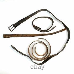 Lot Of WW2 German Parts Wehrmacht Leather Straps Leather Belts For Repair