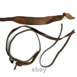 Lot Of WW2 German Parts Wehrmacht Leather Straps Leather Belts For Repair