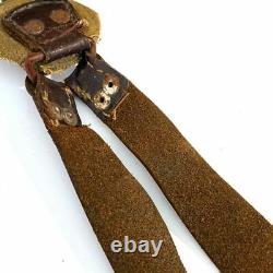 Lot Of WW2 German Parts Wehrmacht Leather Straps Leather Belts For Repair