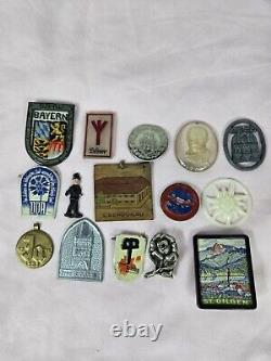 Lot of 14 Original WW2 German Tinnie Badges WHW. Antique. Militaria