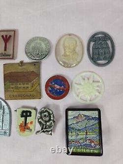 Lot of 14 Original WW2 German Tinnie Badges WHW. Antique. Militaria