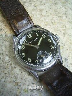Lovely German WW2 DH 1942 Army Glycine Watch superb original condition