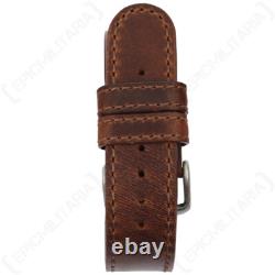 Luftwaffe Pilot Watch WW2 German ME 109 Military Wristwatch with Leather Strap Luftwaffe Pilot Watch WW2 German ME 109 Military Wristwatch with Leather Strap