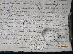 Manuscript in Old Spanish 1688, stamped with the german WW2 as seized in war 2