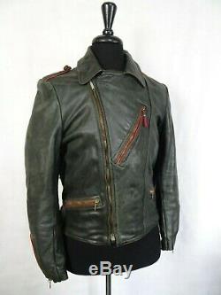 Men's Vintage 1940's WW2 German Horsehide Leather Luftwaffe Jacket 38R (S)