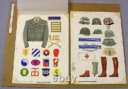 Military UNIFORMS American German superb collection of original artwork for book