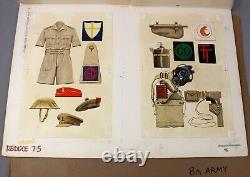 Military UNIFORMS American German superb collection of original artwork for book