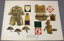 Military UNIFORMS American German superb collection of original artwork for book