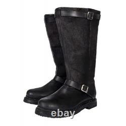 New Replica German WW2 Luftwaffe Pilot Boots Leather Shoes Black UK 5-12