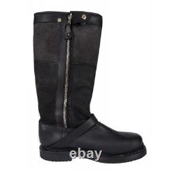 New Replica German WW2 Luftwaffe Pilot Boots Leather Shoes Black UK 5-12