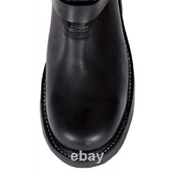 New Replica German WW2 Luftwaffe Pilot Boots Leather Shoes Black UK 5-12
