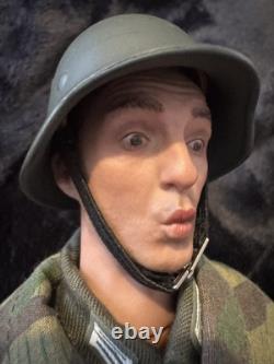 New vintage Boxed Did 1/6 WW2 custom German figure x2 heads UK Seller