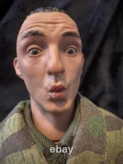 New vintage Boxed Did 1/6 WW2 custom German figure x2 heads UK Seller