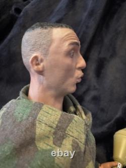 New vintage Boxed Did 1/6 WW2 custom German figure x2 heads UK Seller