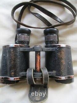 ORIGINAL 1941 WW2 GERMAN ARMY WSS 6X30 fvs kf DIENSTGLAS BINOCULARS & STRAP