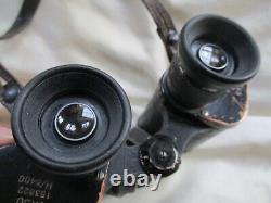 ORIGINAL 1941 WW2 GERMAN ARMY WSS 6X30 fvs kf DIENSTGLAS BINOCULARS & STRAP