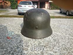 Original German M40 Helmet Wwii Complete