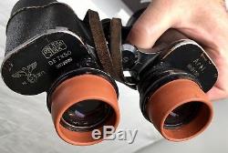 ORIGINAL German Zeiss WW2 Gasmask 7x50 Binoculars Kriegsmarine marked