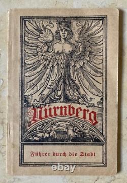 ORIGINAL! PRE-WW2 GERMAN CITY OF NUREMBERG GUIDE BOOK with MAP 1922