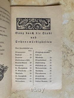 ORIGINAL! PRE-WW2 GERMAN CITY OF NUREMBERG GUIDE BOOK with MAP 1922