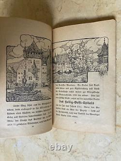 ORIGINAL! PRE-WW2 GERMAN CITY OF NUREMBERG GUIDE BOOK with MAP 1922